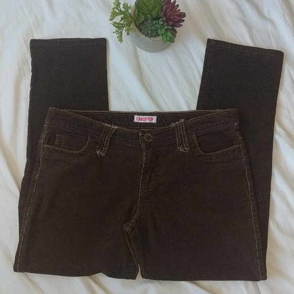 Dear AB corduroy brown ankle pants sz 8 - Picture 2 of 7